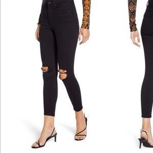 Top Shop Black Moto Jeans